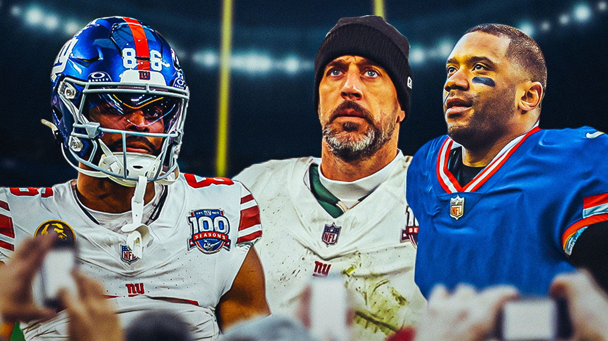 Darius Slayton weighs in on Giants’ Aaron Rodgers, Russell Wilson pursuits
