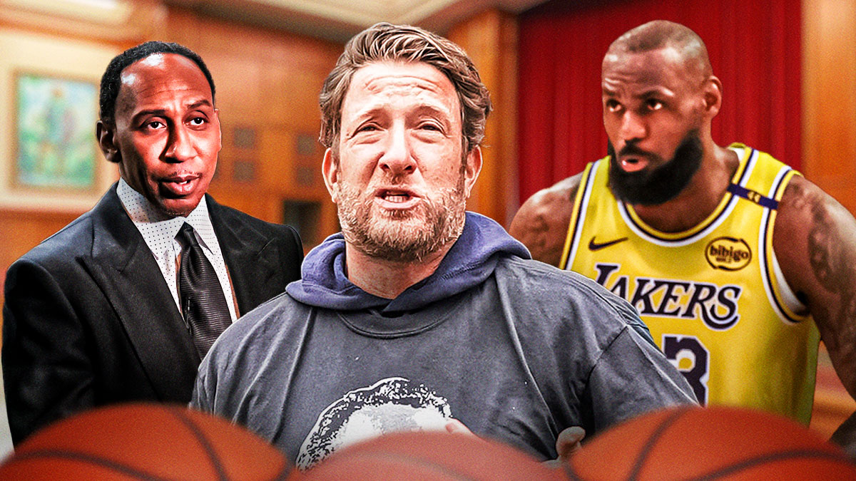 Lakers' LeBron James confronted Stephen A. Smith over Bronny comments, with Dave Portnoy criticizing LeBron's push for his son’s NBA career.