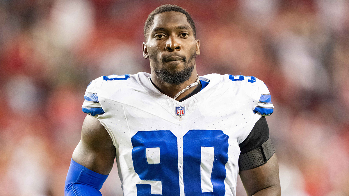 Dallas Cowboys defensive end DeMarcus Lawrence (90) after the game against the San Francisco 49ers at Levi's Stadium.