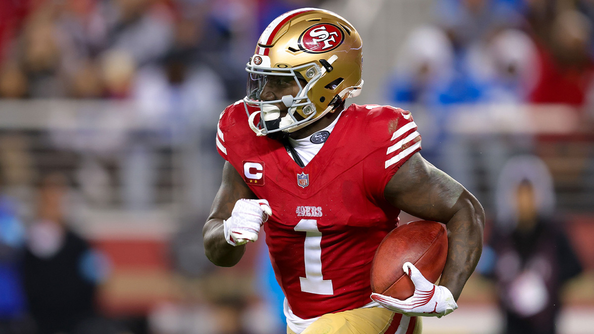 San Francisco 49ers Wide receiver Deebo Samuel Sr. (1) During the game against Detroit Lions to Stadium Levi.