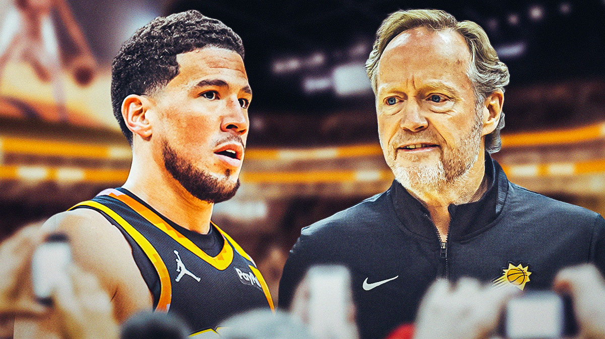Devin Booker and Mike Budenholzer