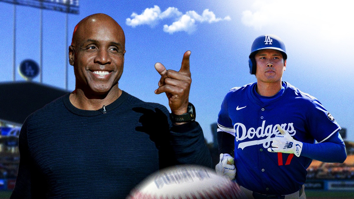 Barry Bonds looking at Shohei Ohtani