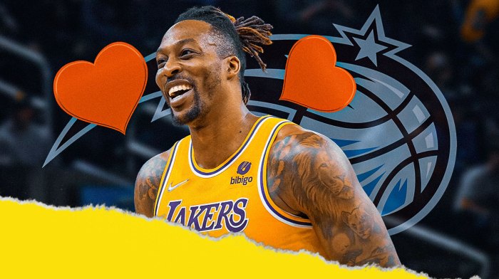 Dwight Howard, Orlando Magic logo, heart symbols
