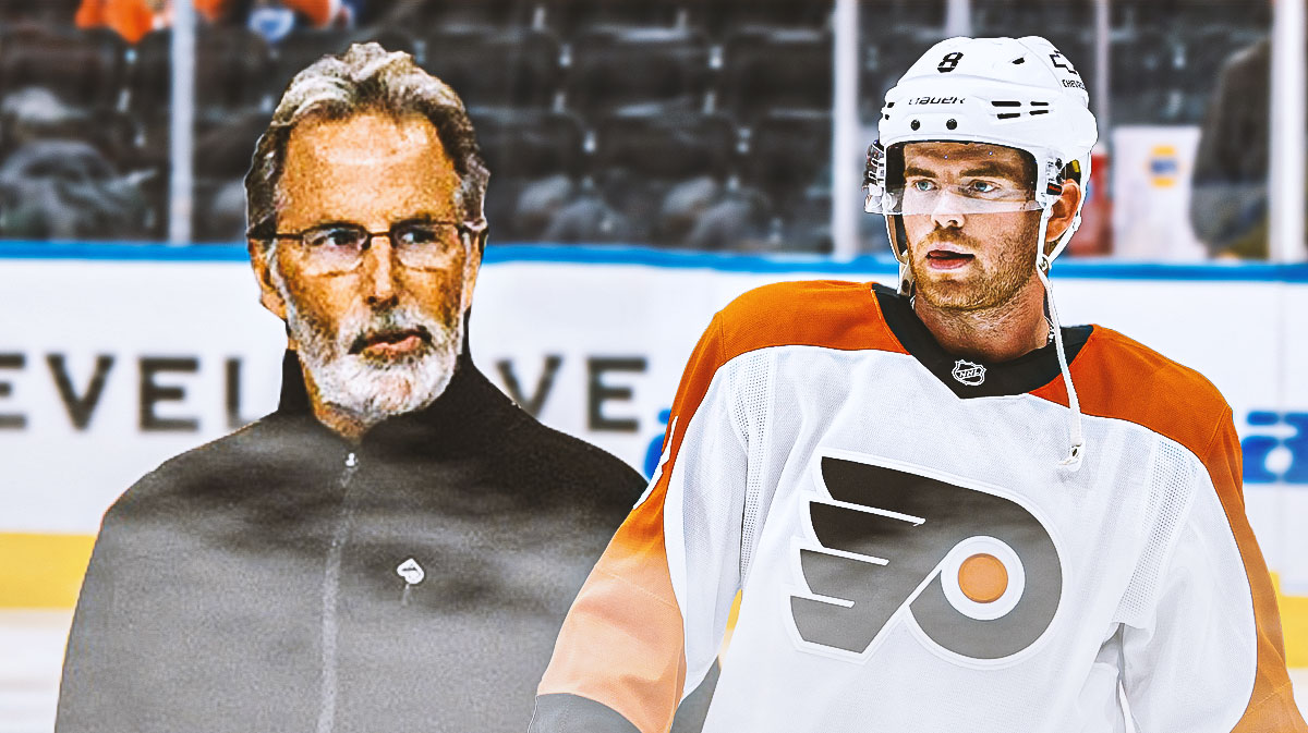 John Tortorella and Cam York with Flyers