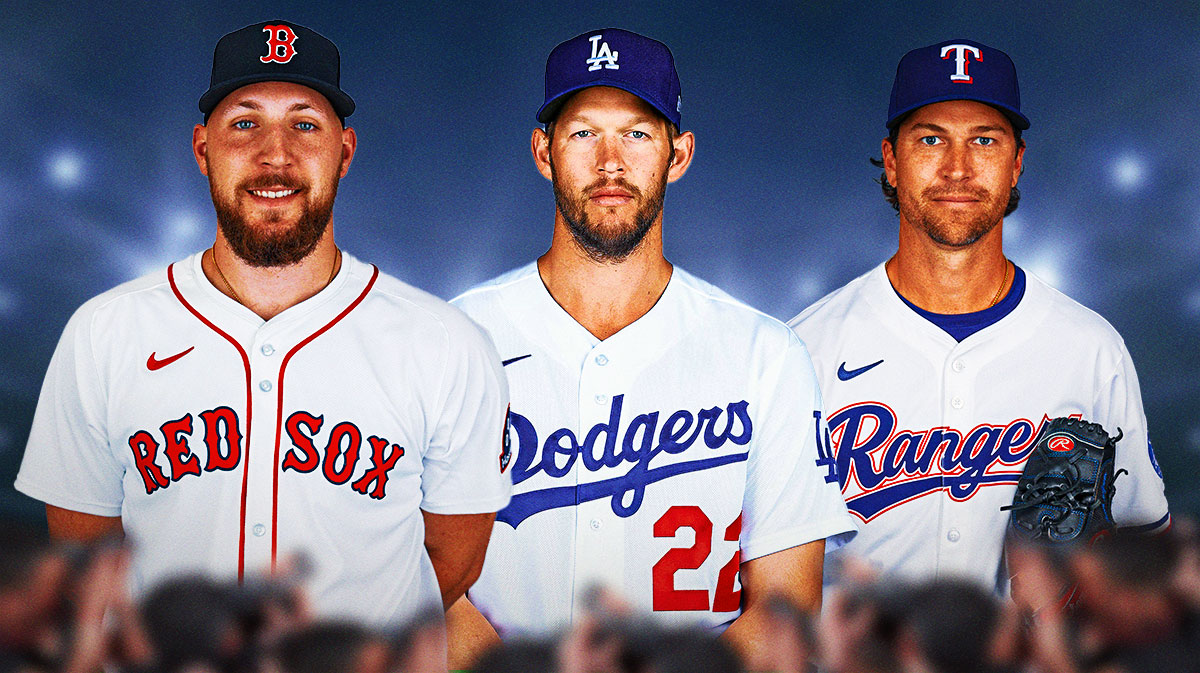 Red Sox pitcher Garrett Crochet, Clayton Kershaw, Jacob deGrom
