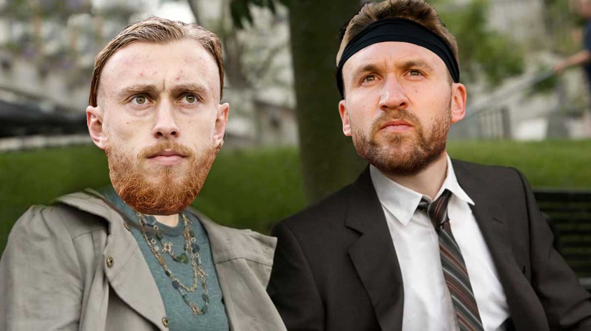 George Kittle (49ers) and Kyle Juszczyk as Summer and Tom