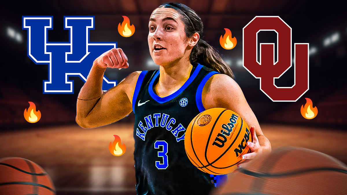 Georgia Amoore, Kentucky Wildcats and Oklahoma Sooners logos, fire symbols