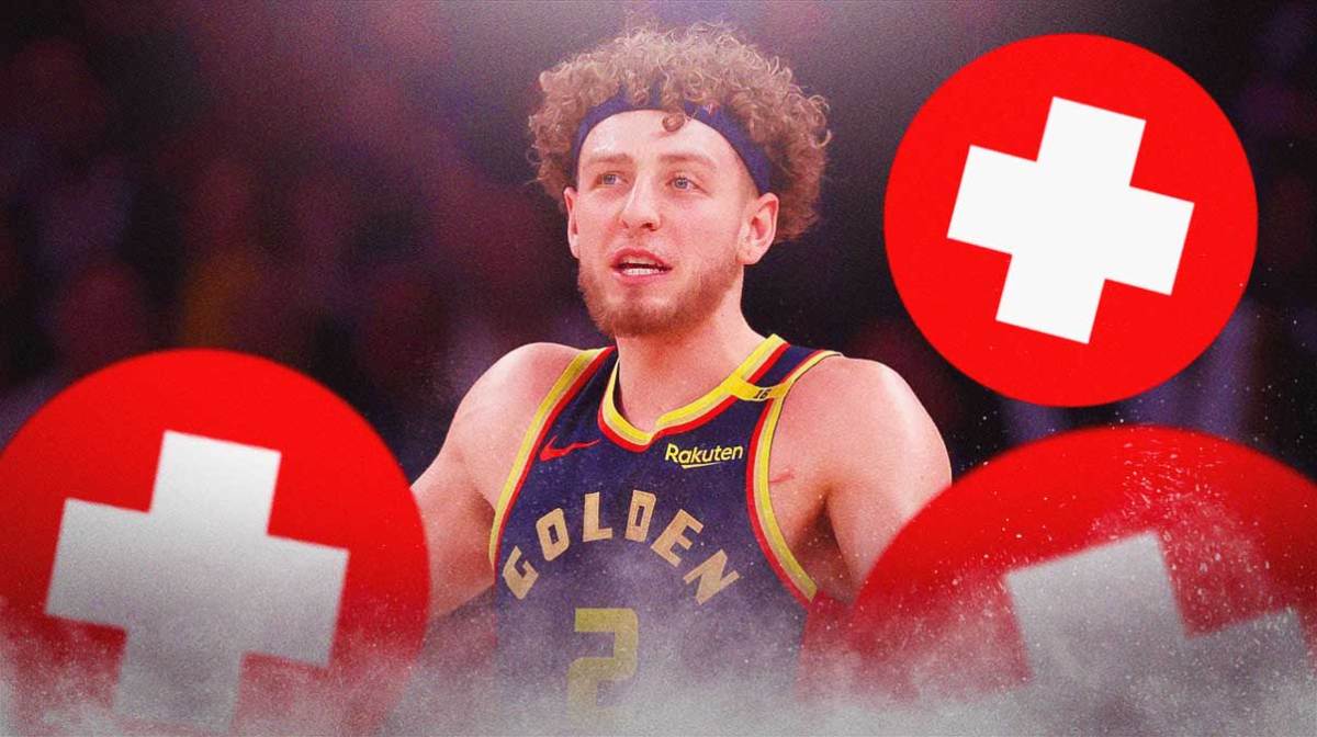 Brandin Podziemski left the Golden State-Brooklyn game in concerning fashion Thursday.