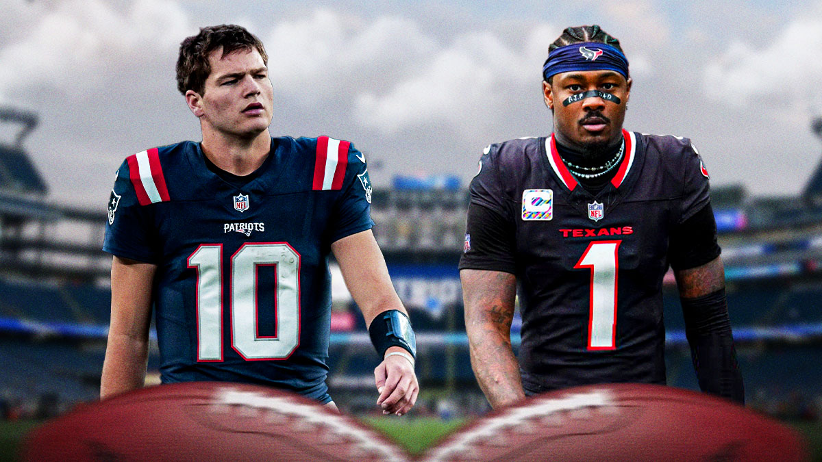 Patriots QB] Drake Maye and Stefon Diggs