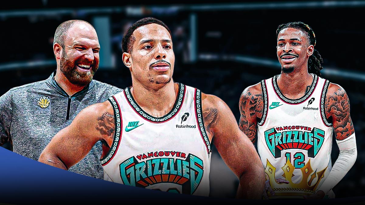 Taylor Jenkins, Desmond Bane, Ja Morant, Grizzlies logo
