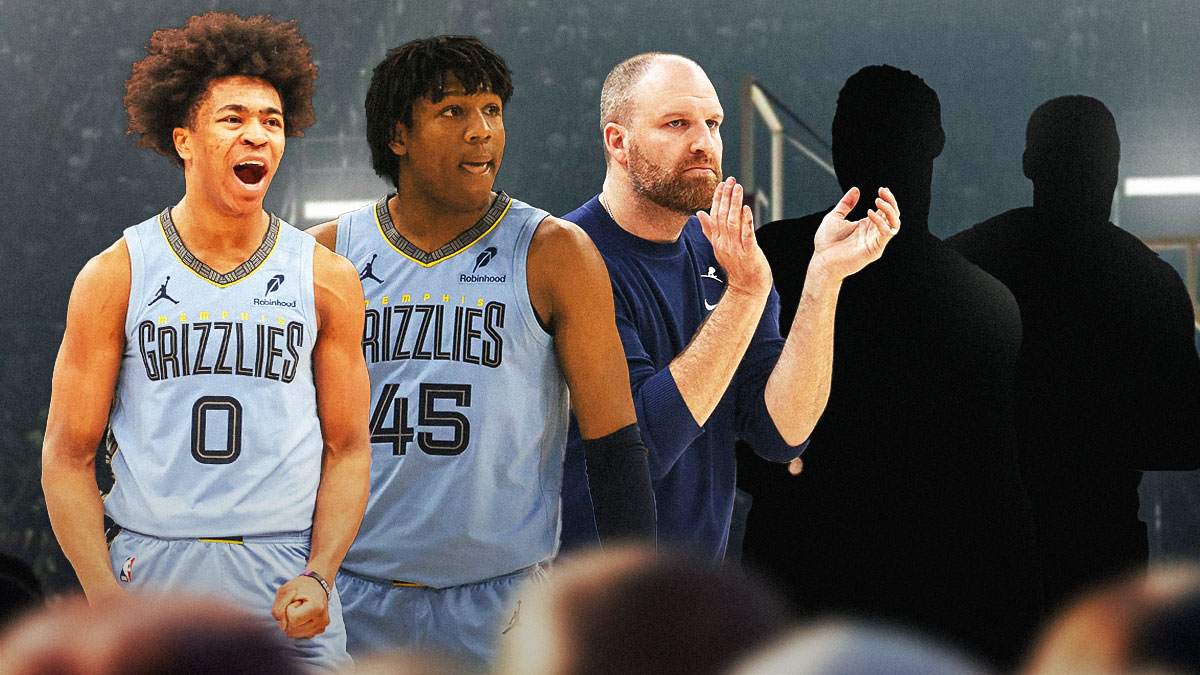 Jaylen Wells, GG Jackson, Taylor Jenkins, Grizzlies logo