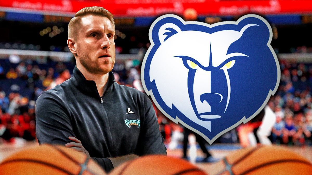 Tuomas Iisalo next to Grizzlies logo.