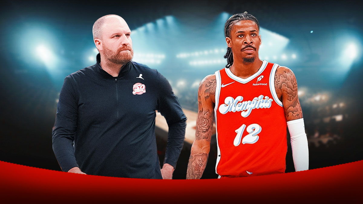 Taylor Jenkins and Ja Morant side-by-side Grizzlies Zach Kleiman