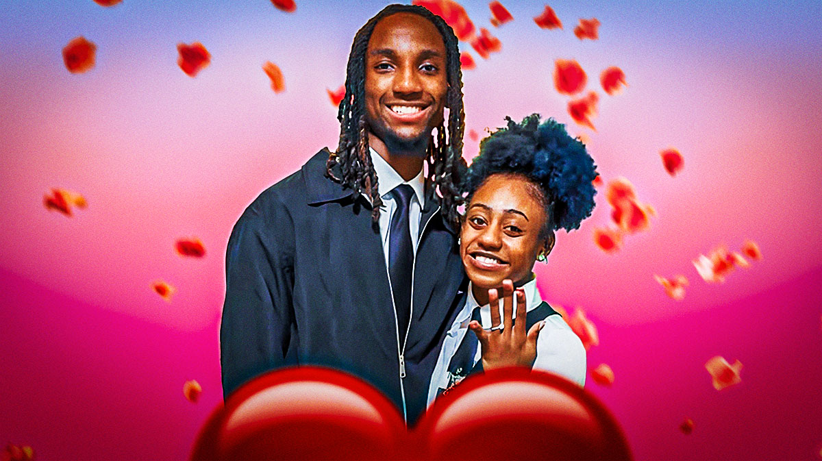 Basketball stars Amarr Knox of Alabama State University and Dakiyah Sanders of Southern University got engaged last month on Valentine’s Day.