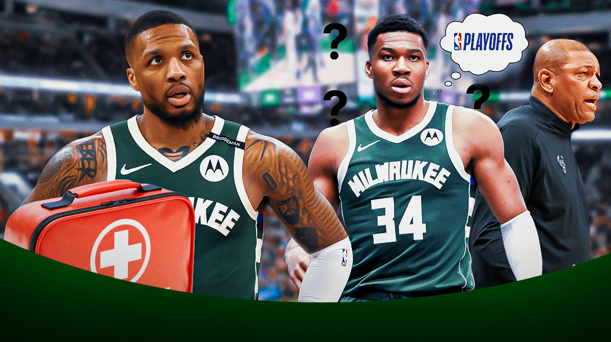 Bucks' Giannis Antetokounmpo and Doc Rivers concerned about Damian Lillard blood clot