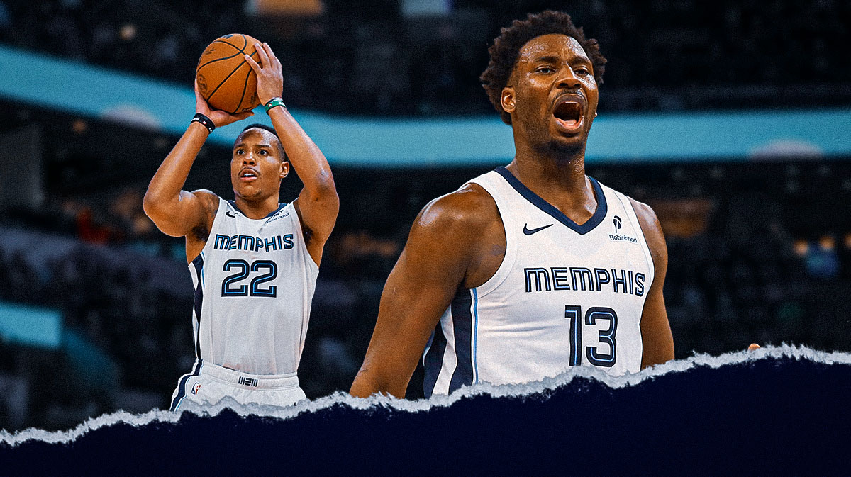 Jaren Jackson Jr., Desmond Bane, Grizzlies logo