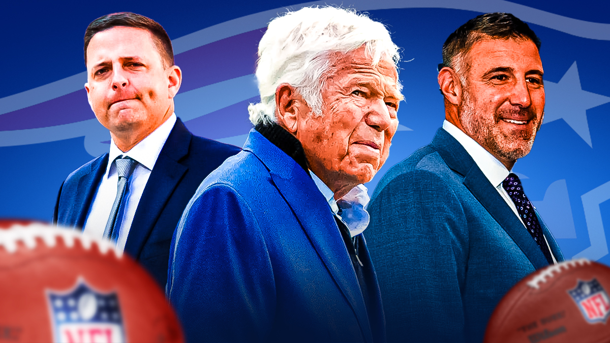 The Patriots trio of Eliot Wolf, Robert Kraft and Mike Vrabel have $129 million available for NFL free agency.