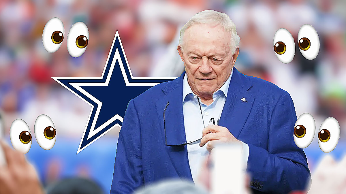 Jerry Jones, Dallas Cowboys logo, eyes symbols