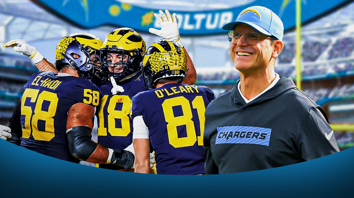 Chargers rumors: Jim Harbaugh reunites with Michigan star in new ESPN mock draft