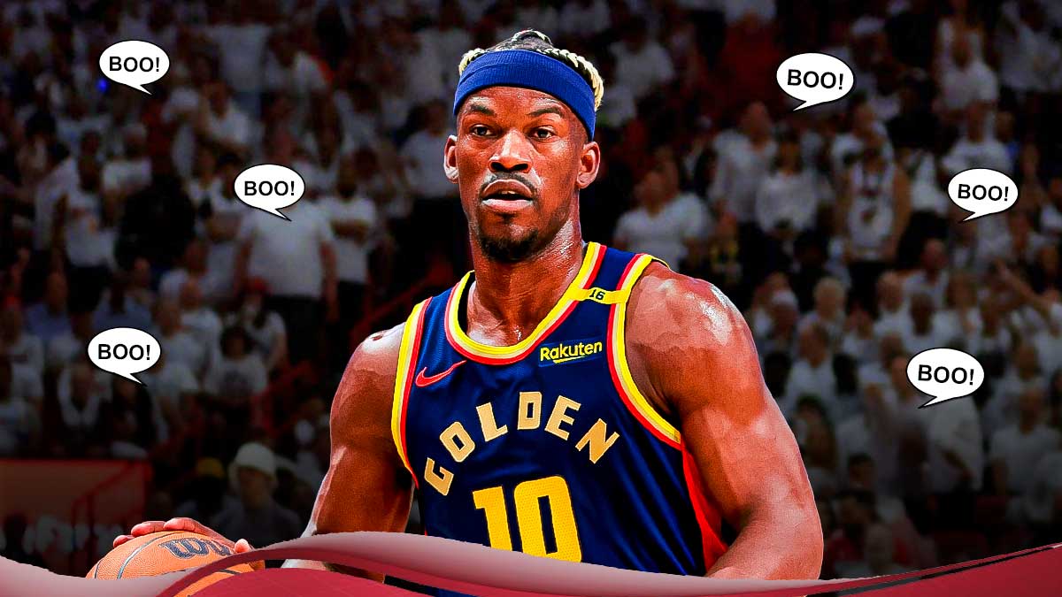 Warriors' Jimmy butler with Heat fans booing him