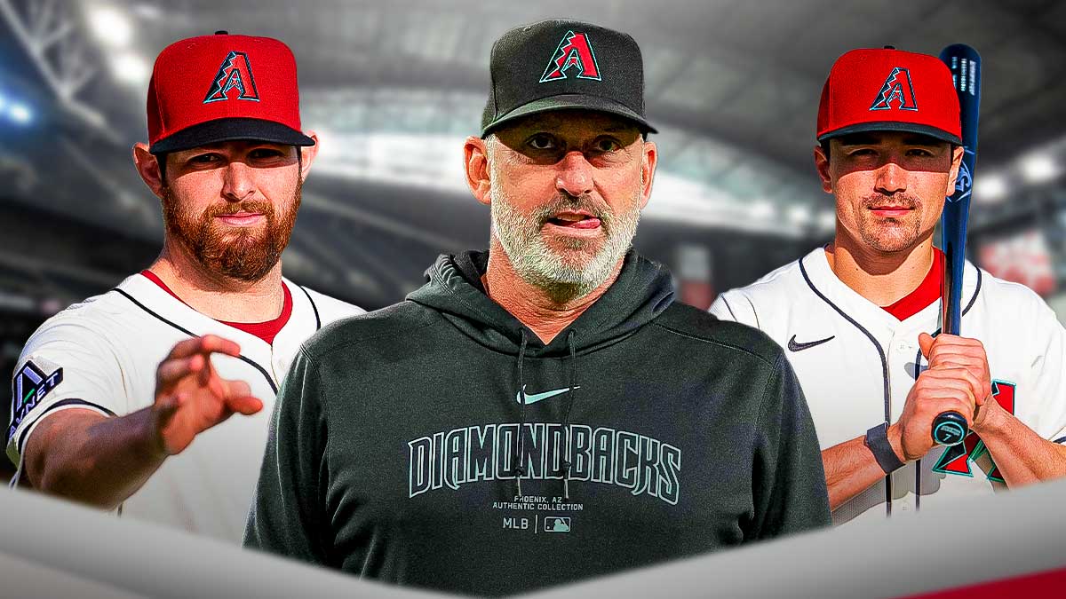 Diamondbacks' Jordan Montgomery, Torey Lovullo, and Corbin Carroll