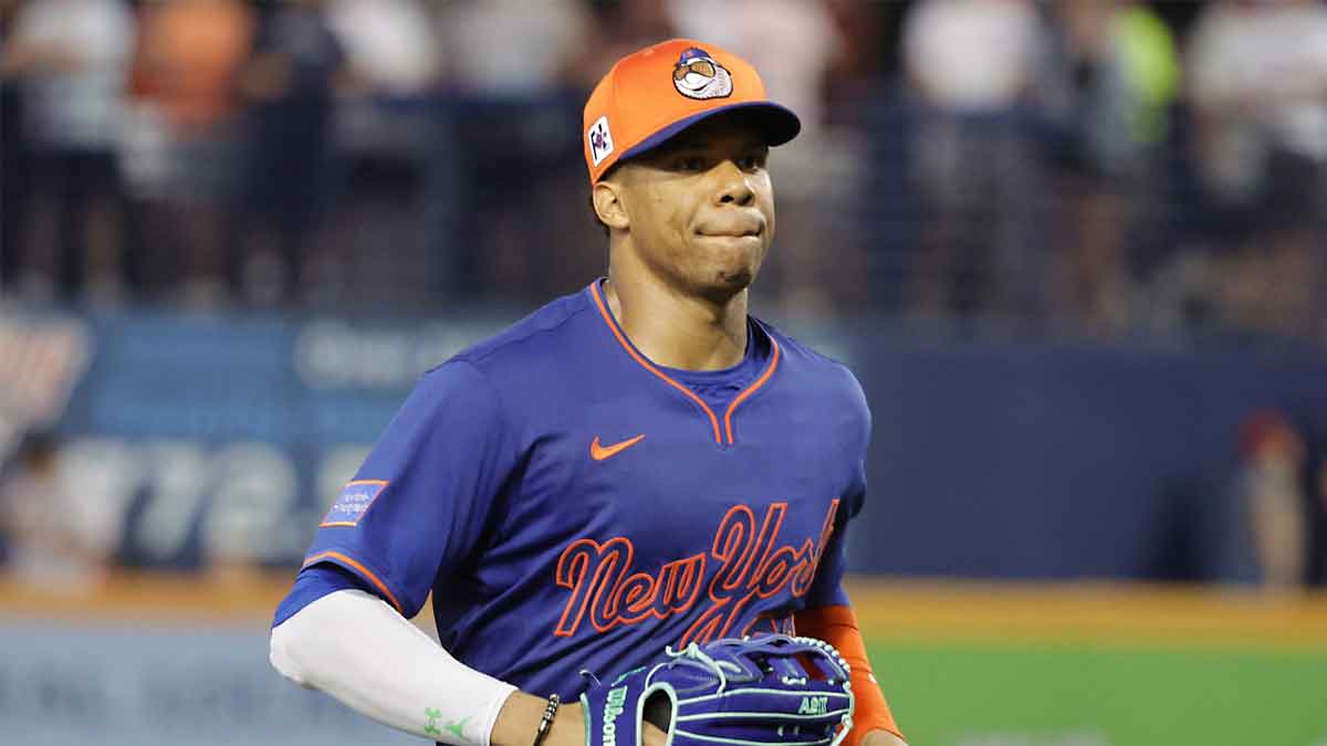 New York Mets outfielder Juan Soto (22) returns from the field during the sixth inning against the St. Louis Cardinals at Clover Park.