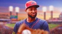 Braves' Jurickson Profar with stoic expression
