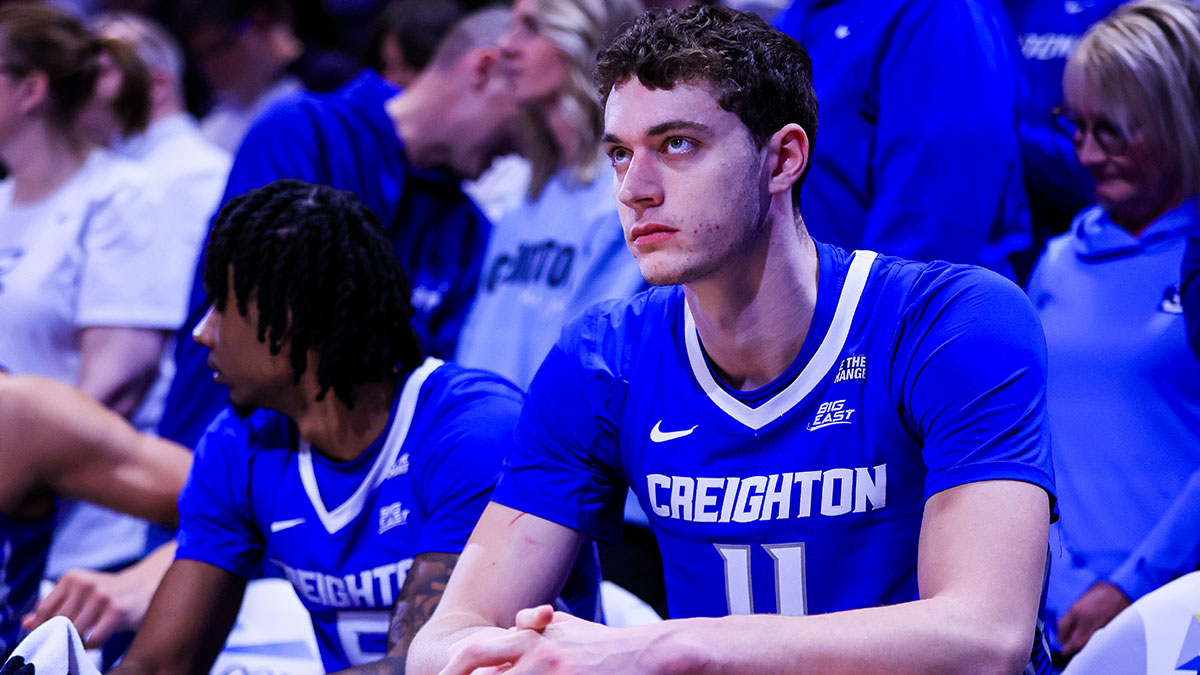 Creighton Bluejays center Ryan Kalkbrenner (11) before the game against the Xavier Musketeers at Cintas Center.