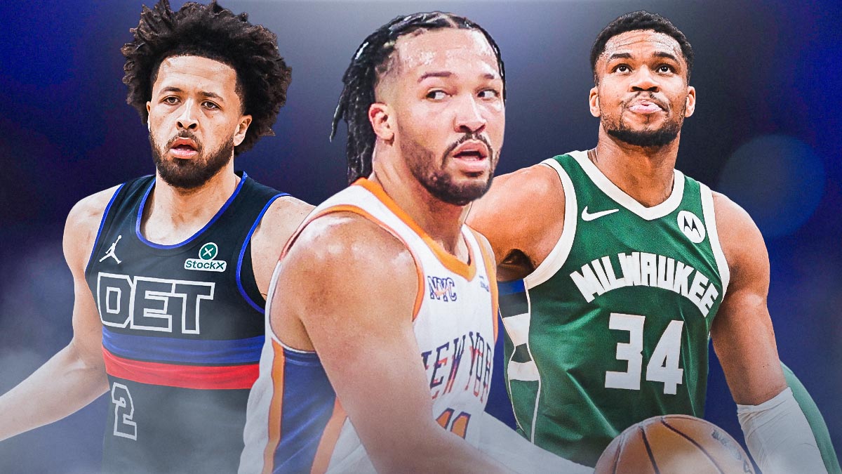 Knicks' Jalen Brunson, Giannis Antetokounmpo, and Cade Cunningham