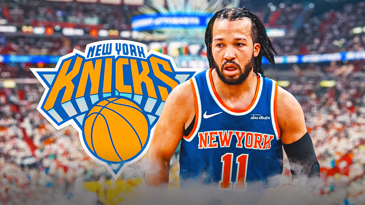 Knicks, Jalen Brunson, Kaseya Center in back