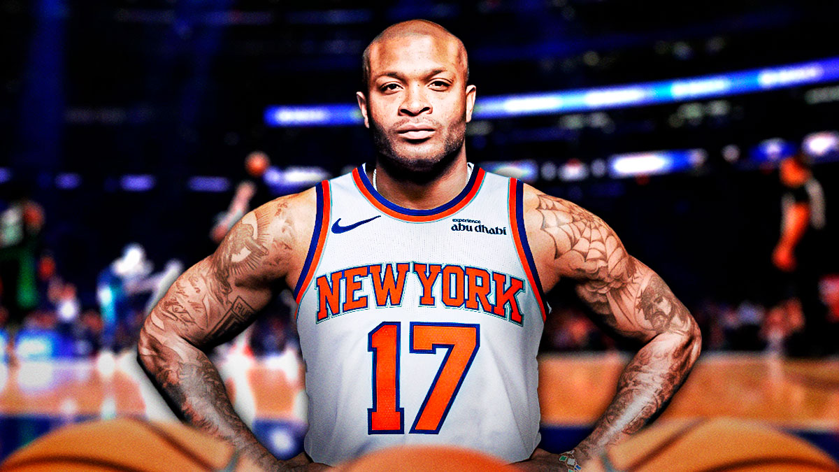 P.J. Tucker in a Knicks jersey.