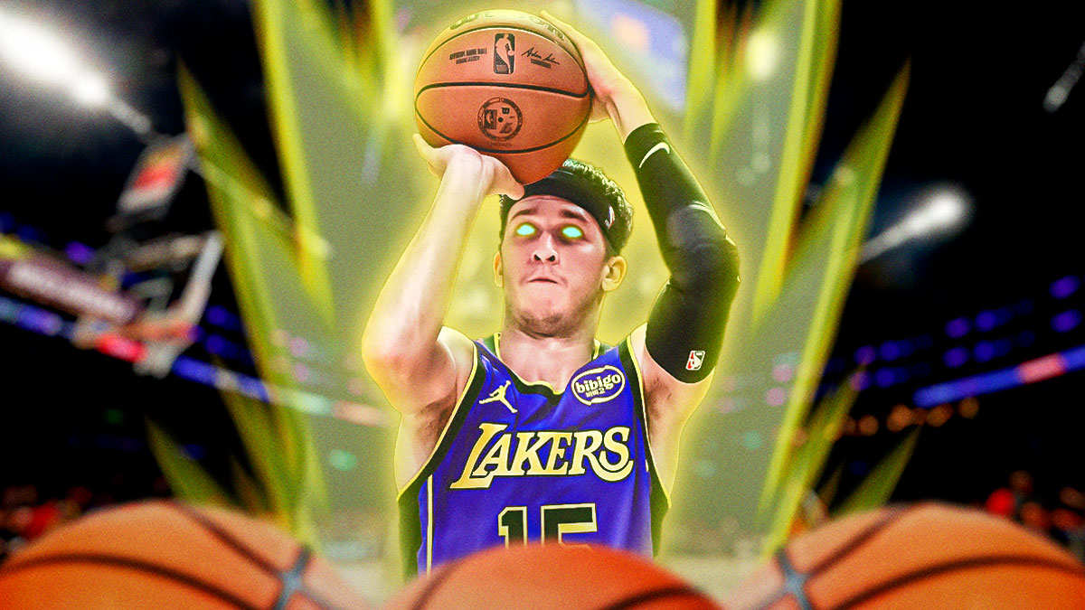 Lakers' Austin Reaves shooting and going Super Saiyan