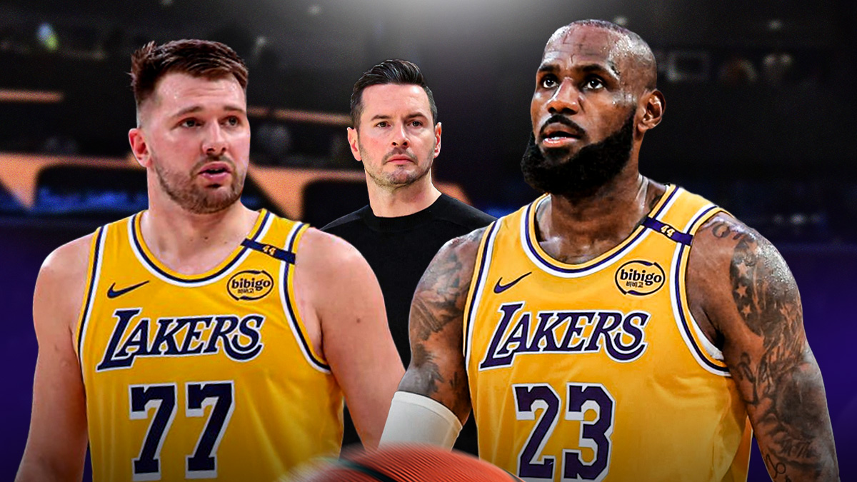 Lakers' JJ Redick, Luka Doncic, and LeBron James worried