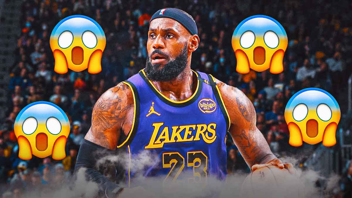 Lakers star LeBron James hit a shocking shot against the Rockets
