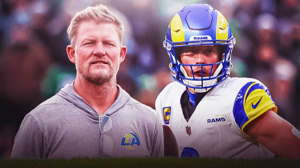 Rams GM Les Snead and Matthew Stafford