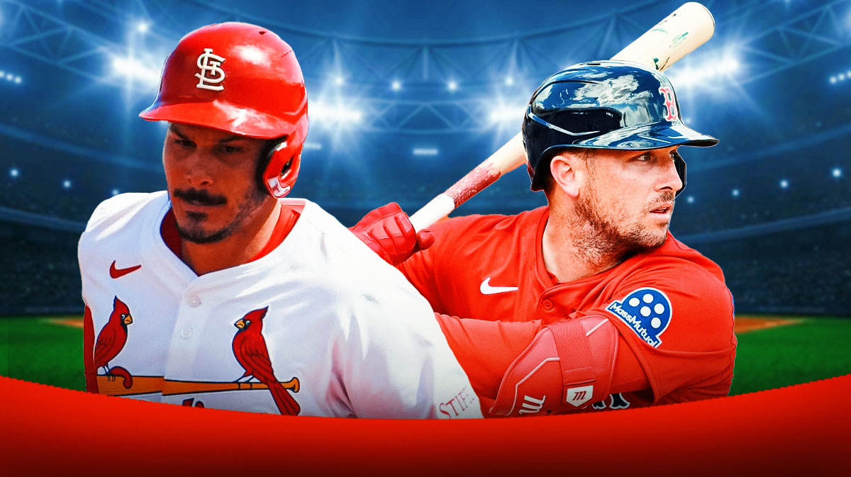 Cardinals' Nolan Arenado and Red Sox's Alex Bregman next to each other