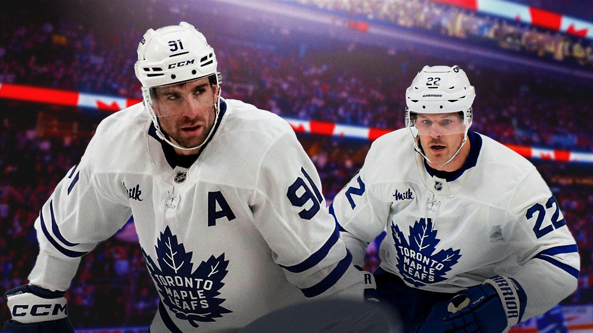 Maple Leafs star John Tavares drew a reaction from Jake McCabe.