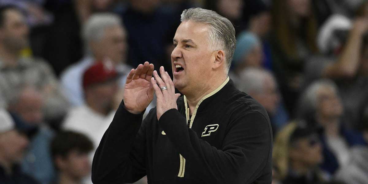 Purdue Boilermakers head coach Matt Painter reacts during the first half against the High Point Panthers at Amica Mutual Pavilion.