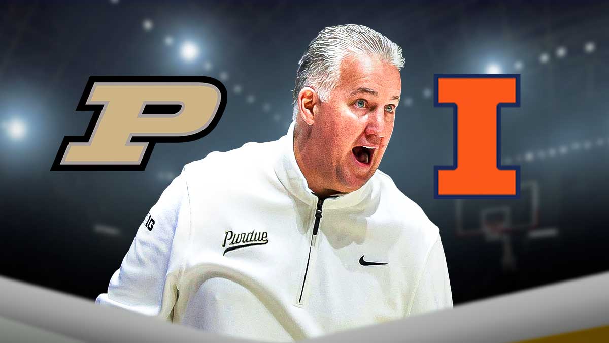Matt Painter, Purdue and Illinois logos, eyes symbols
