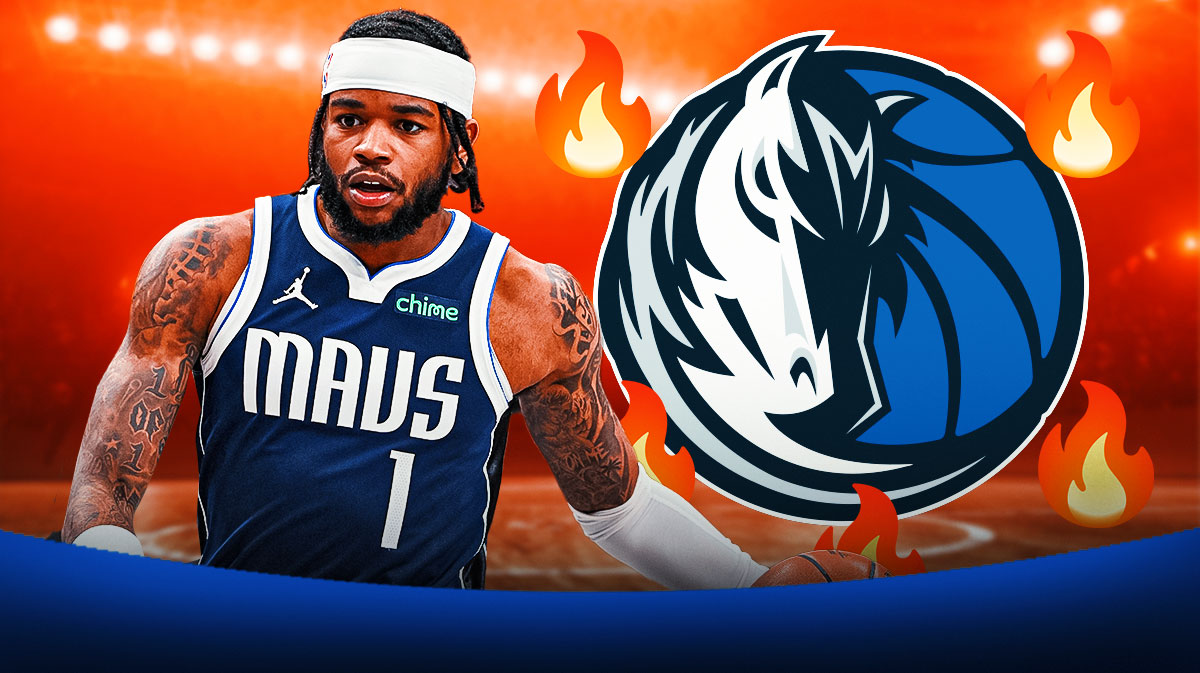 Jaden Hardy, Dallas Mavericks logo, fire symbols