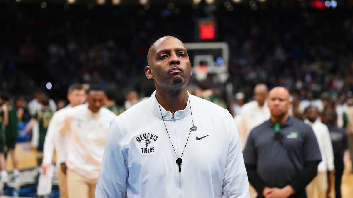 Memphis Tigers head coach Penny Hardaway walks off the court after losing to Colorado State Rams at Climate Pledge Arena.