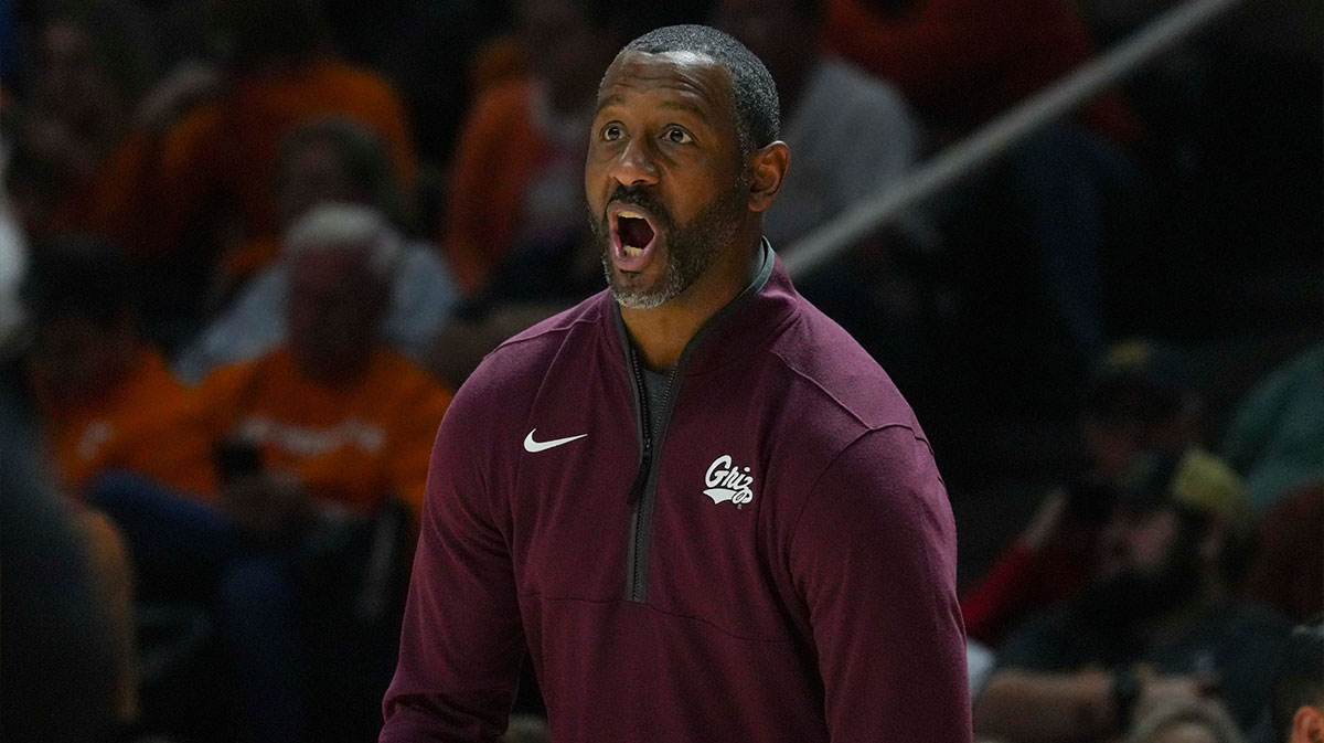 Montana basketball coach Travis DeCuire.