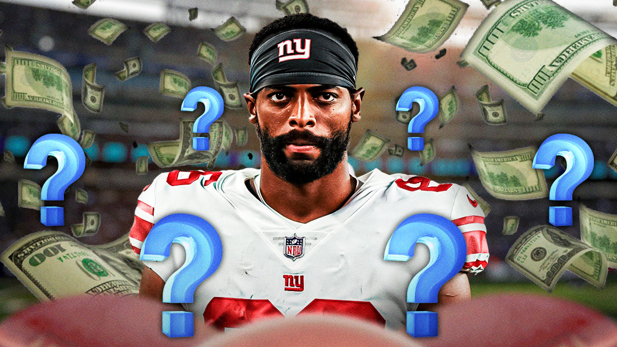 Darius Slayton, dollar bills flying around. Question marks all around.
