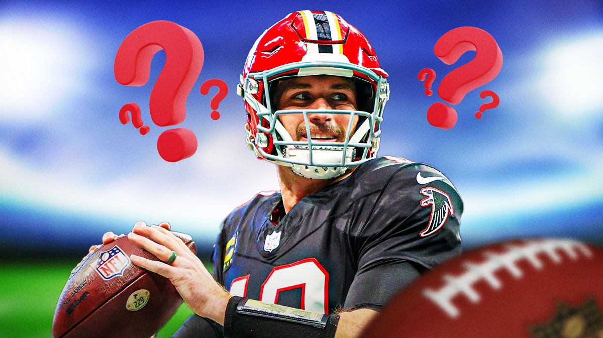 Kirk Cousins with question marks around the picture.