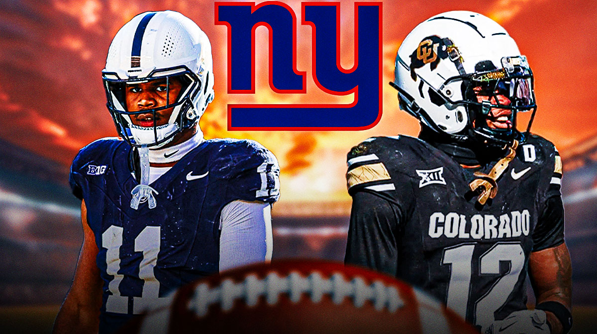 The New York Giants could potentially select Penn State's Abdul Carter and Colorado's Travis Hunter