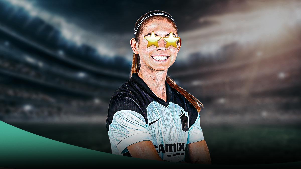 NWSL NY/NJ Gotham FC player McKenna Whitham, with stars in her eyes