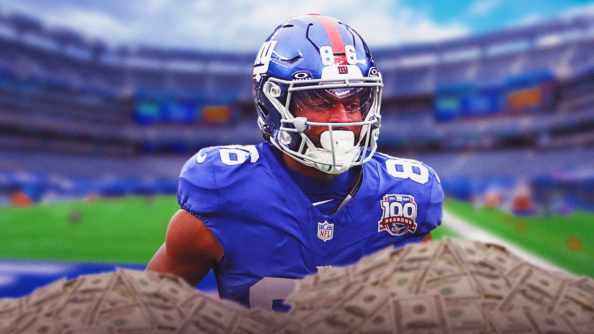 Giants WR Darius Slayton secured a massive money bag on Monday.