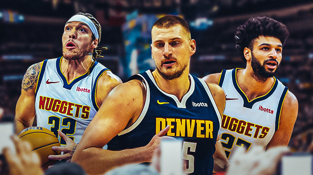 Nikola Jokic, Aaron Gordon, and Jamal Murray.