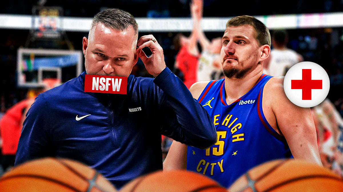 Nuggets' Michael Malone with NSFW next to Nikola Jokic injury