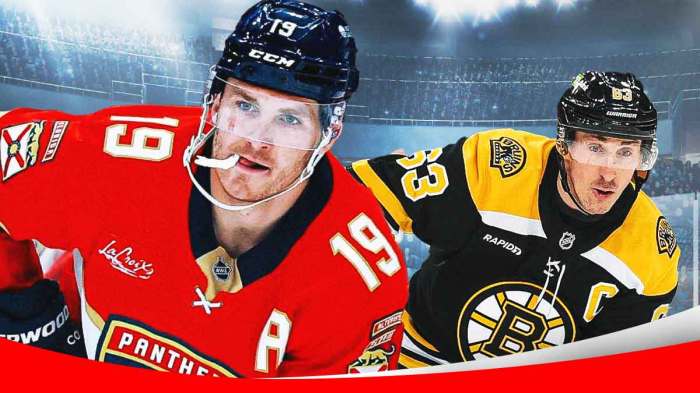 Brad Marchand will join Matthew Tkachuk with the Panthers when he is healthy